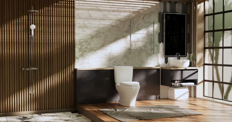 7 innowacyjnych sposobów urządzenia łazienki bez tradycyjnych płytek na ścianie